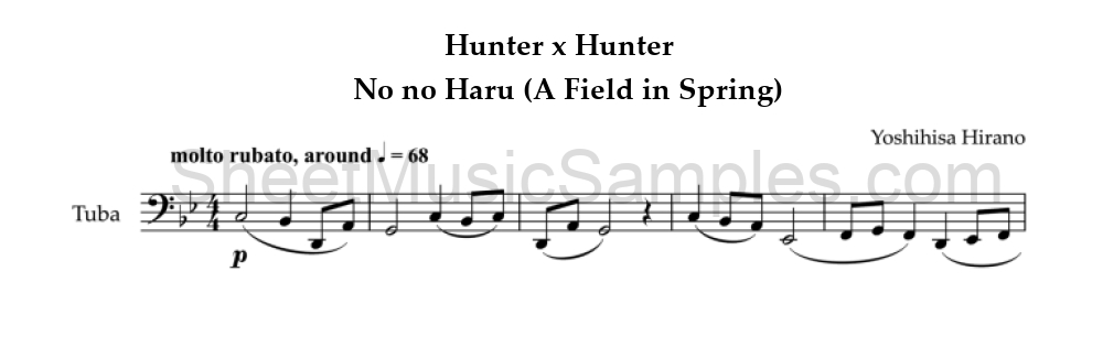 Hunter x Hunter - No no Haru (A Field in Spring)