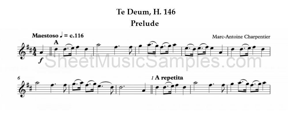 Te Deum, H. 146 - Prelude