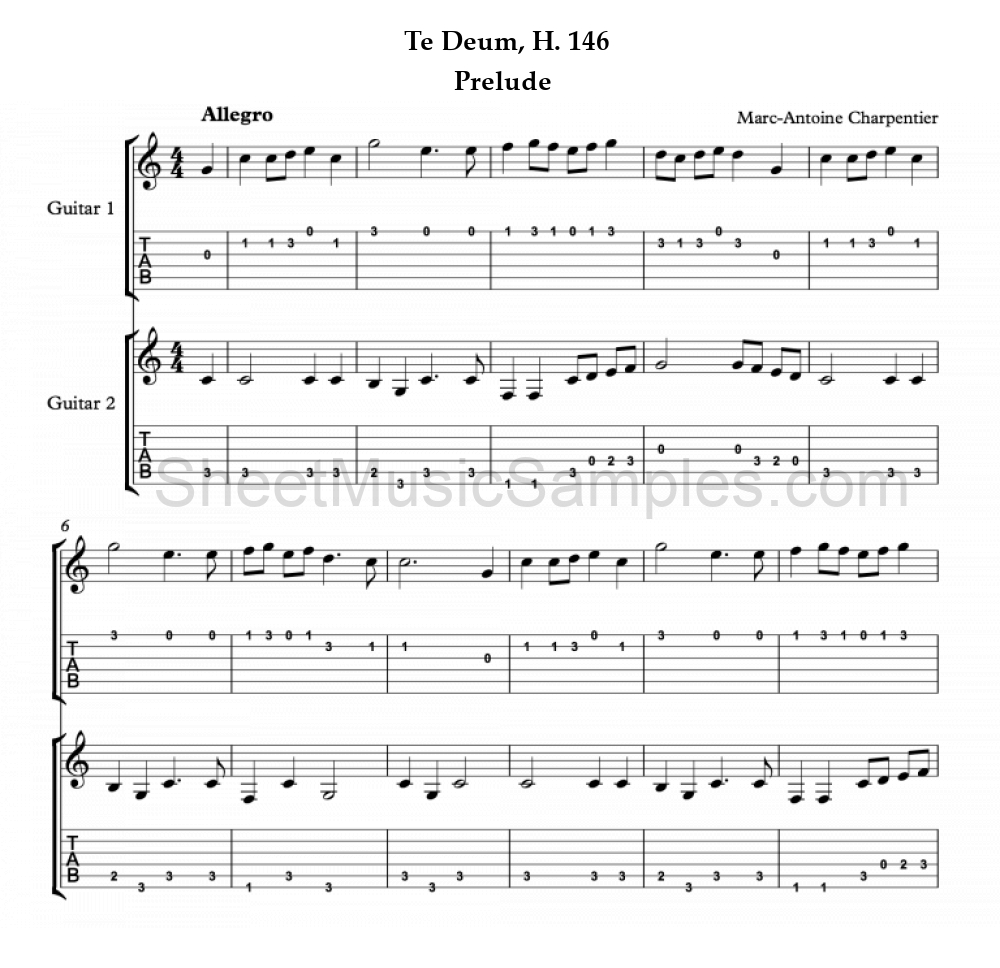 Te Deum, H. 146 - Prelude