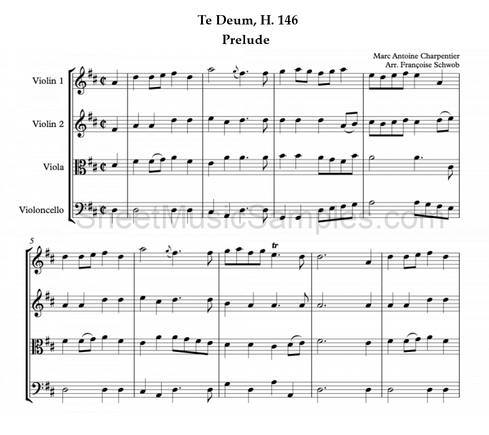 Te Deum, H. 146 - Prelude