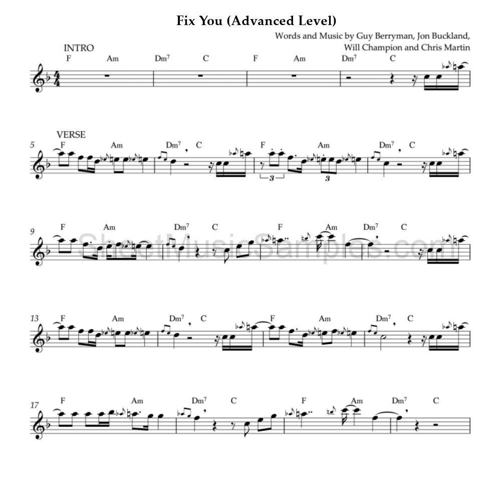 Fix You (Advanced Level)