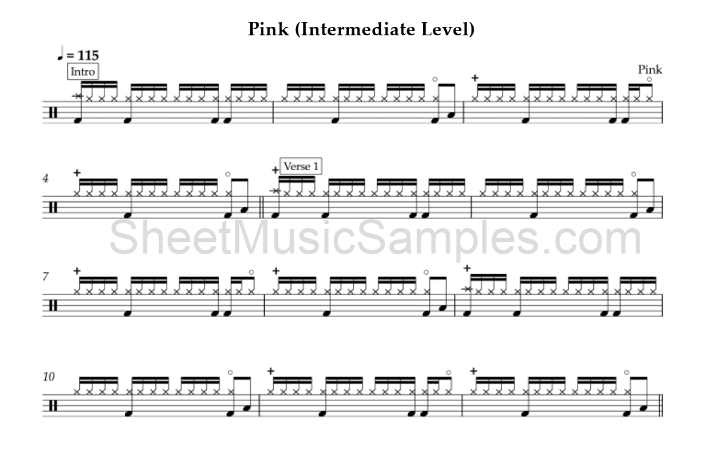 Pink (Intermediate Level)