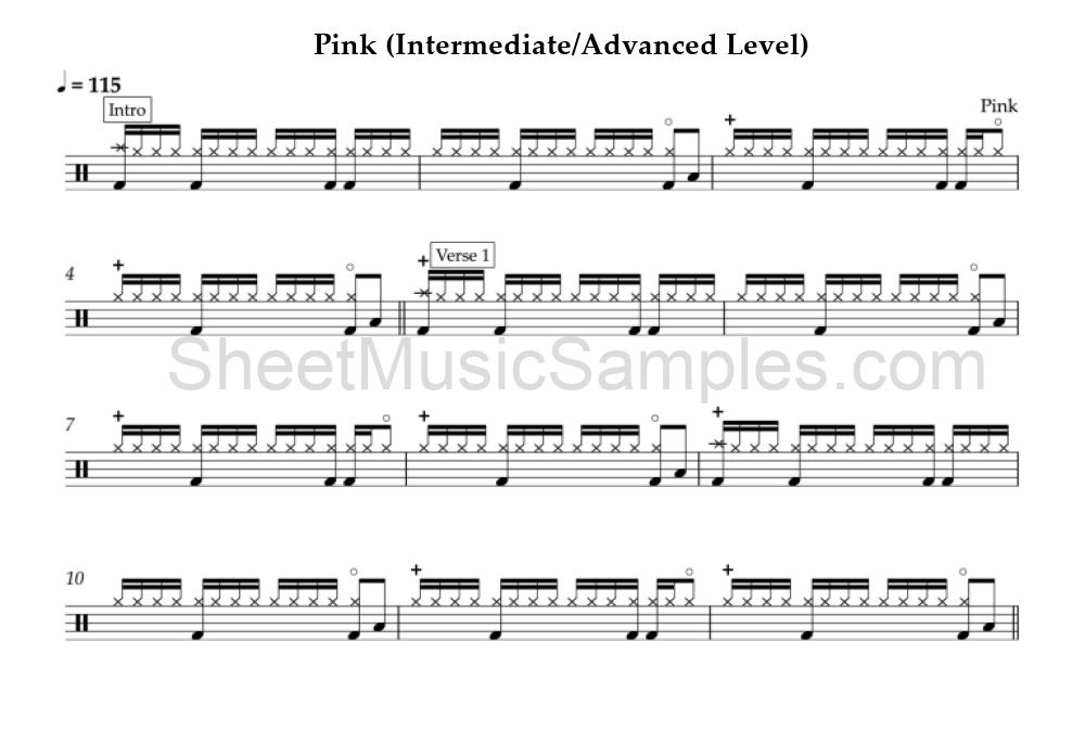 Pink (Intermediate/Advanced Level)