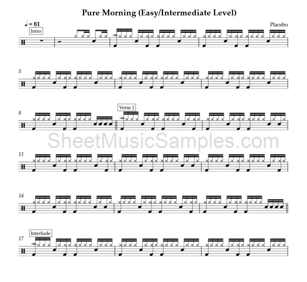 Pure Morning (Easy/Intermediate Level)