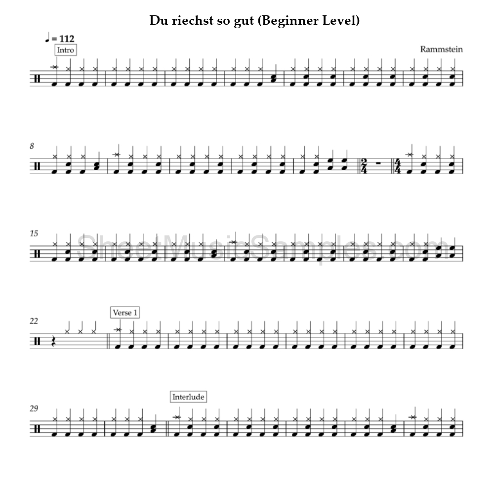 Du riechst so gut (Beginner Level)