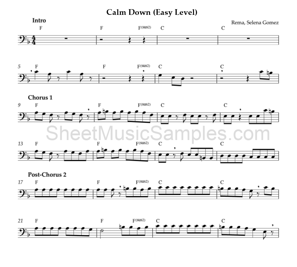 Calm Down (Easy Level)