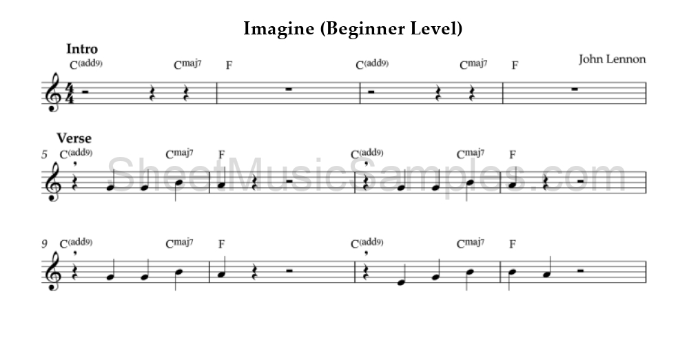 Imagine (Beginner Level)