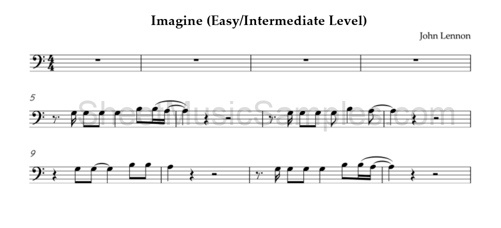 Imagine (Easy/Intermediate Level)