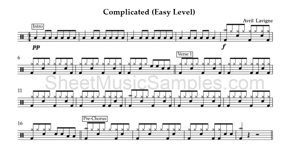 Complicated (Easy Level)