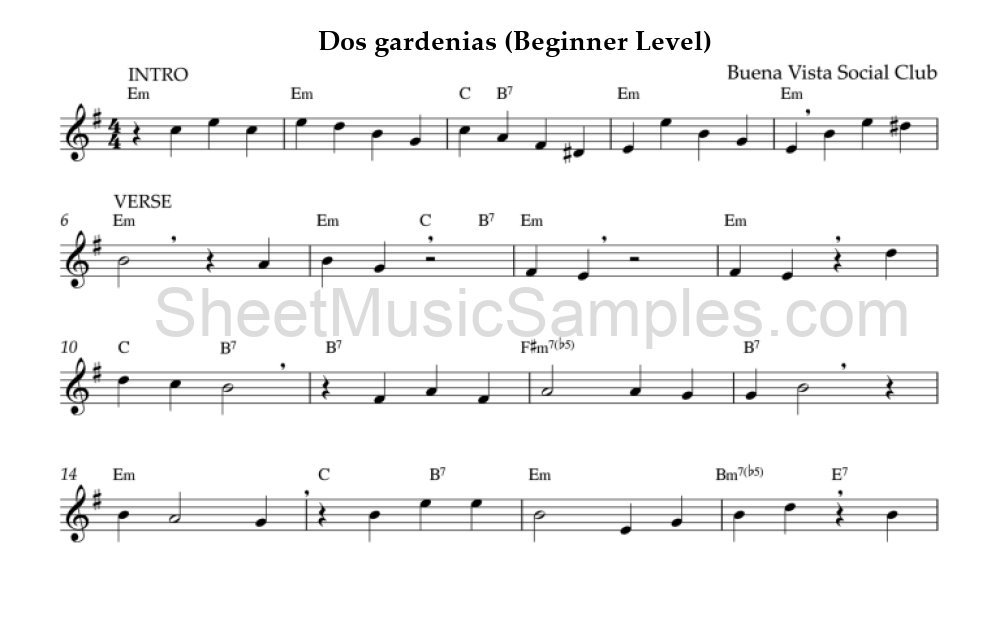 Dos gardenias (Beginner Level)