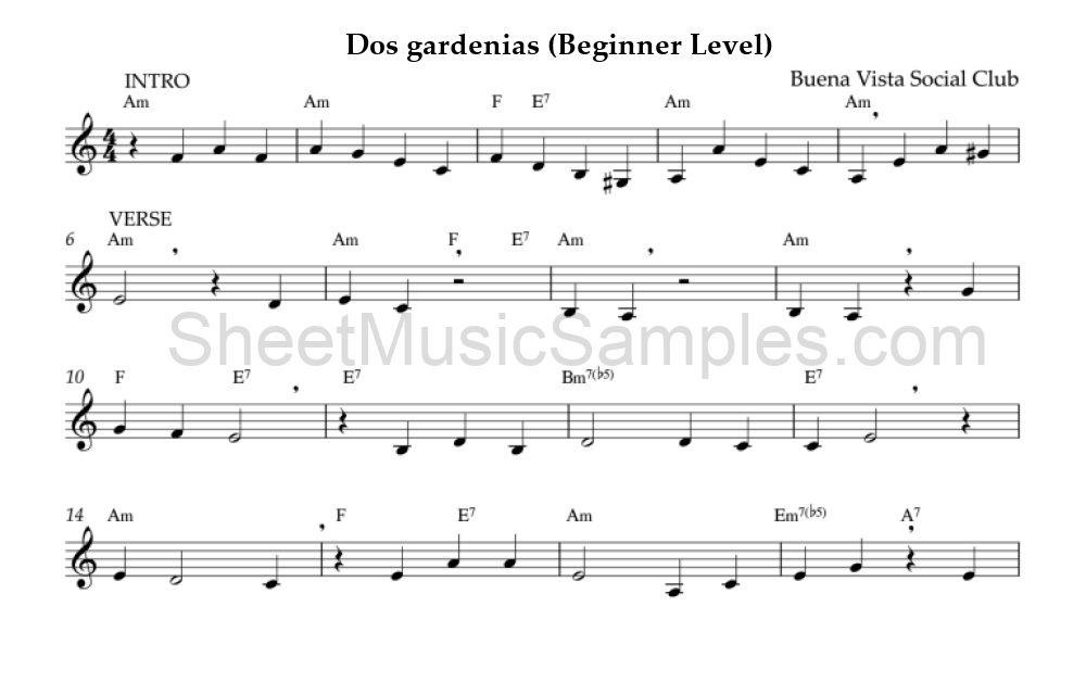 Dos gardenias (Beginner Level)