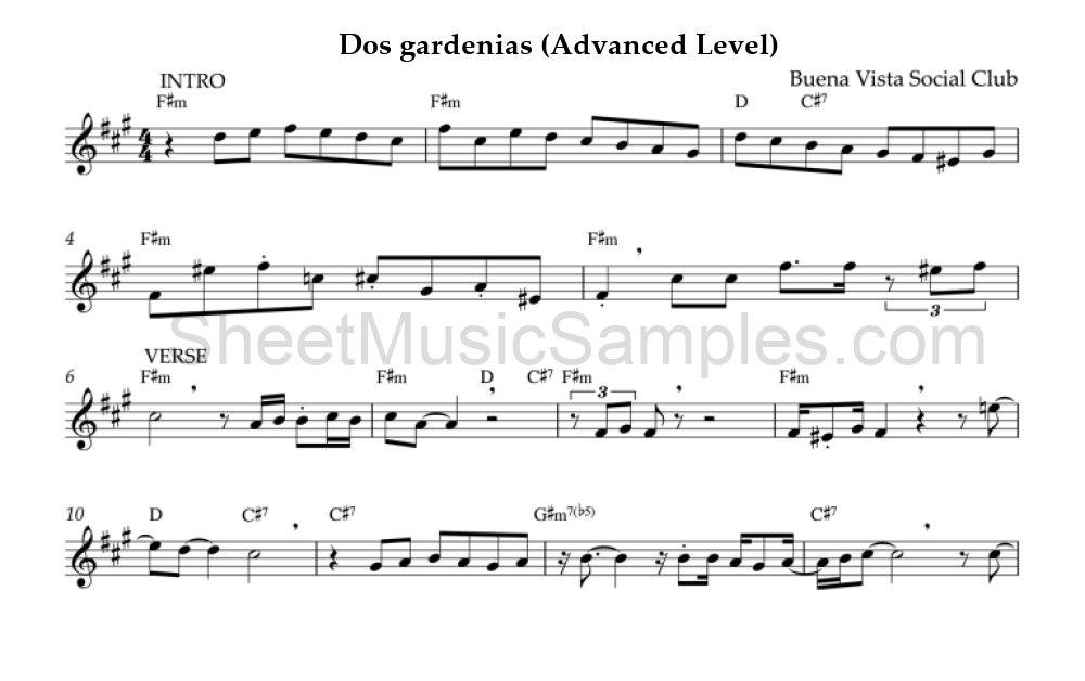 Dos gardenias (Advanced Level)