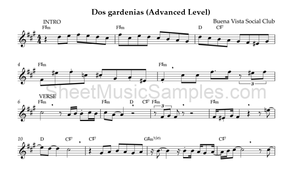 Dos gardenias (Advanced Level)