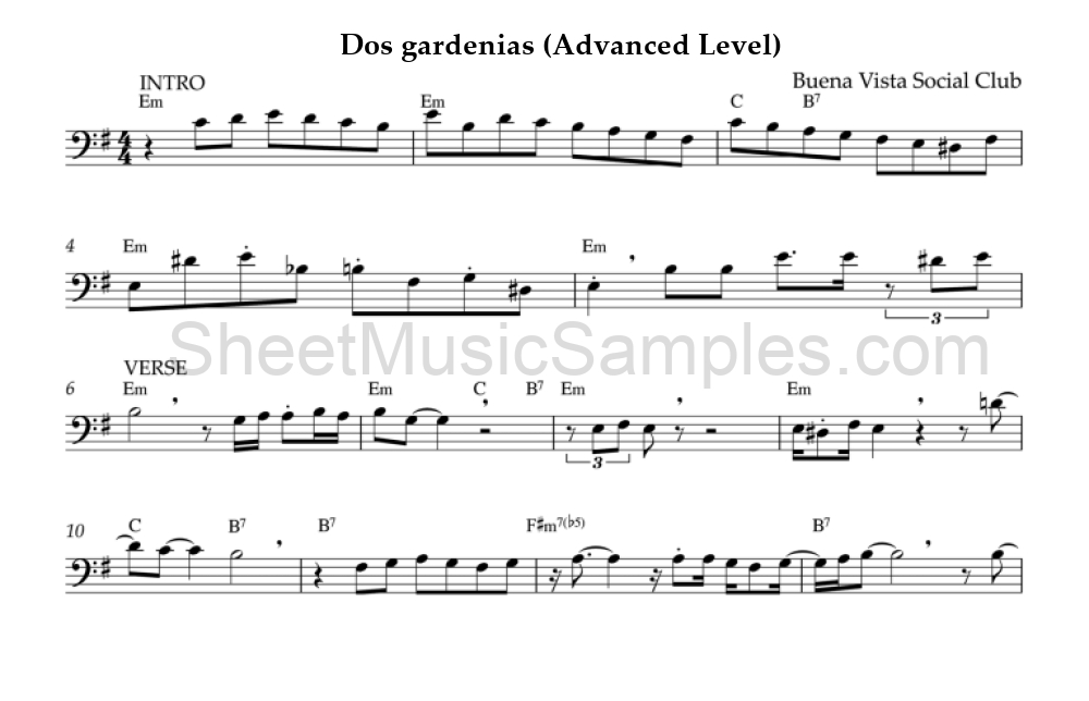 Dos gardenias (Advanced Level)