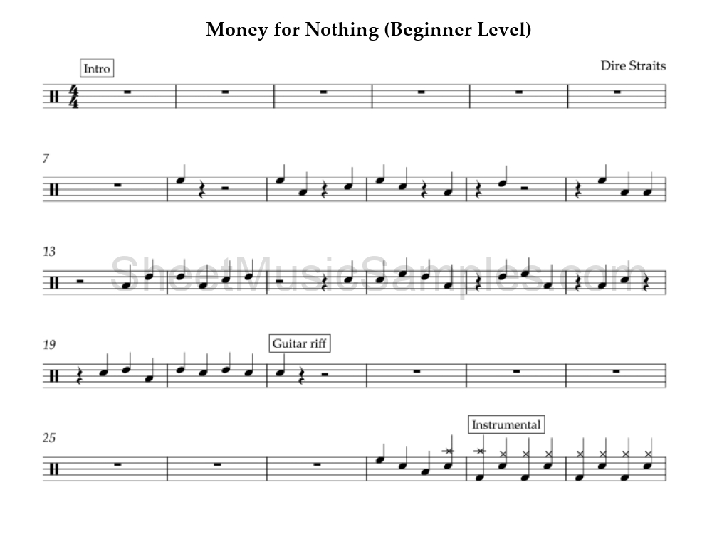 Money for Nothing (Beginner Level)