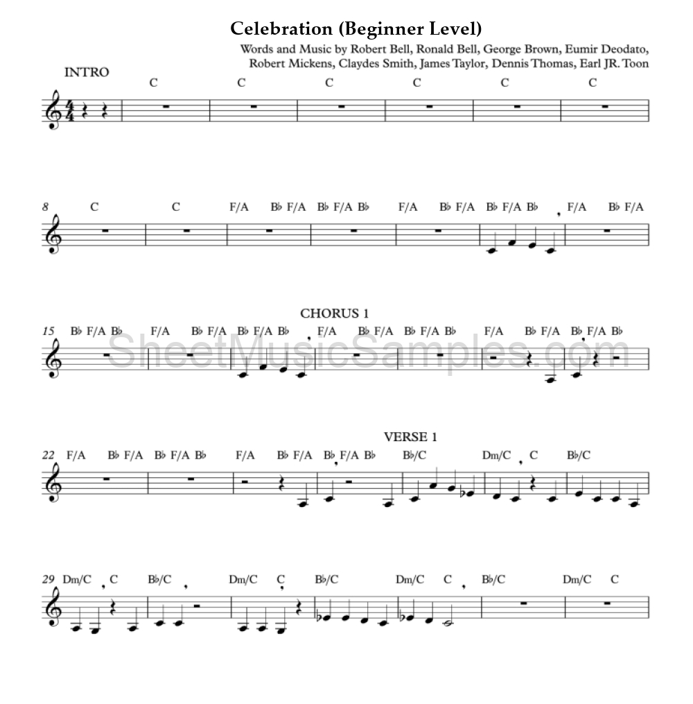 Celebration (Beginner Level)