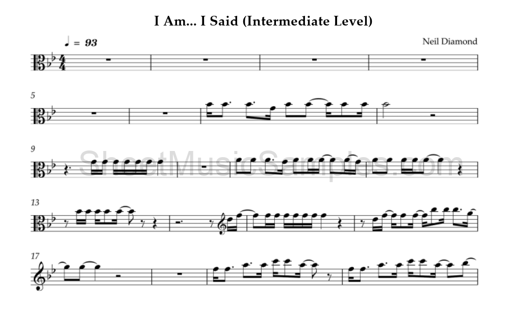 I Am... I Said (Intermediate Level)