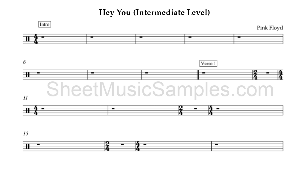 Hey You (Intermediate Level)