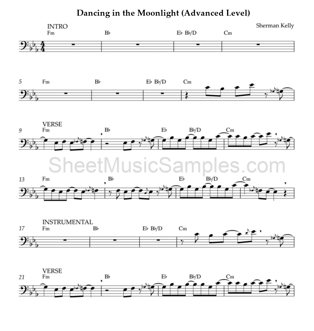 Dancing in the Moonlight (Advanced Level)