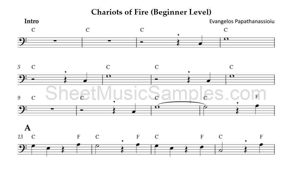 Chariots of Fire (Beginner Level)