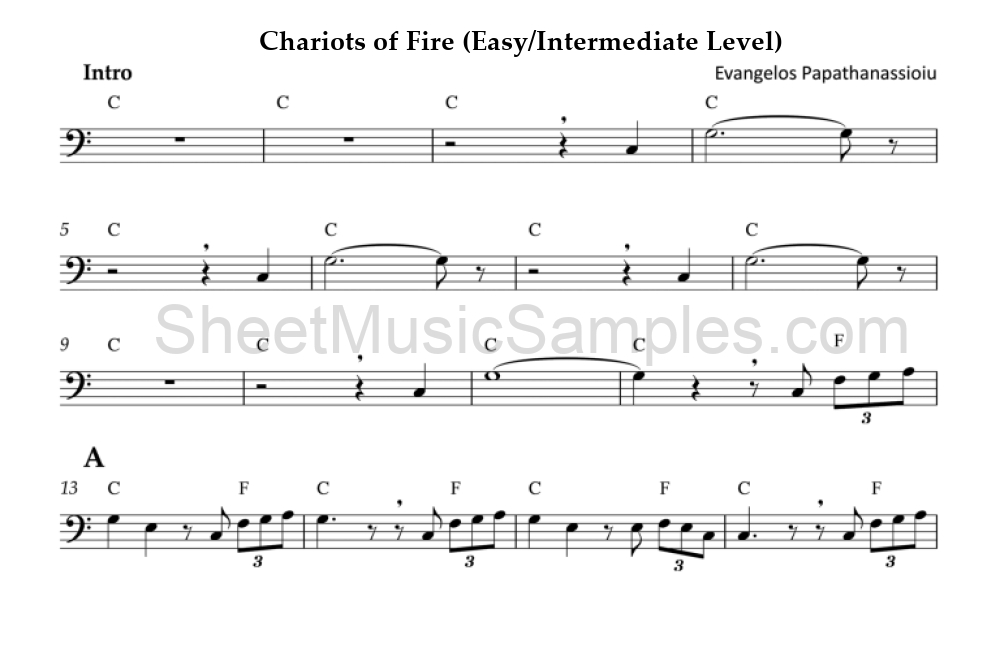 Chariots of Fire (Easy/Intermediate Level)