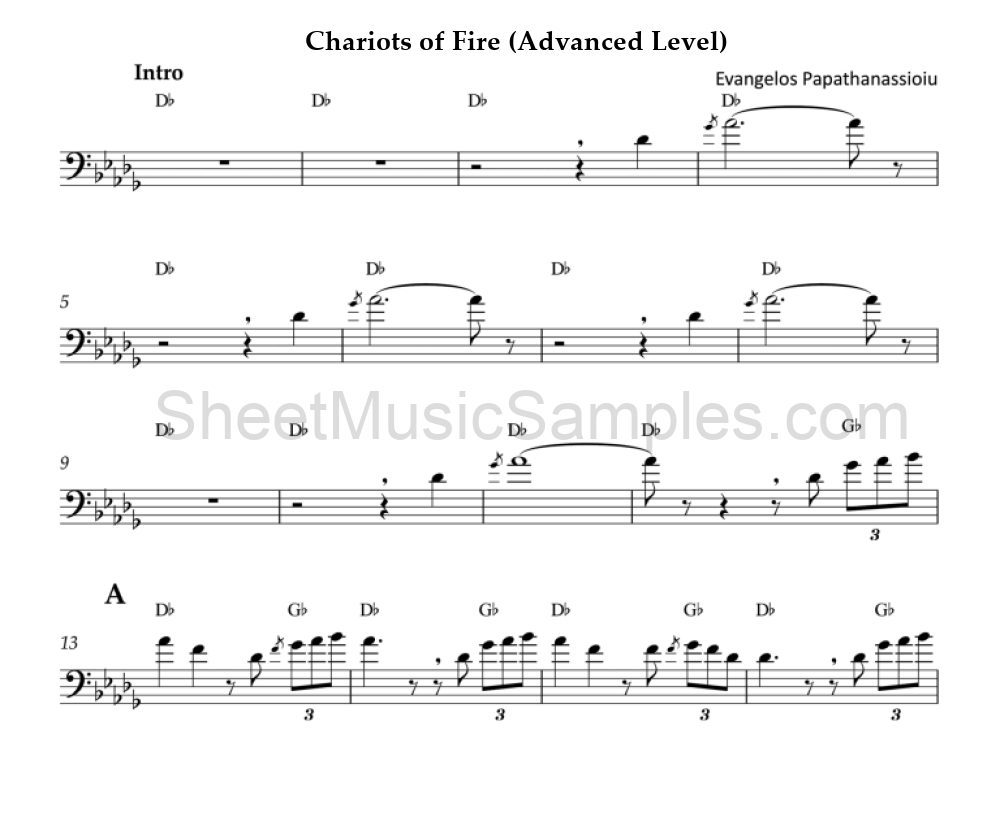 Chariots of Fire (Advanced Level)