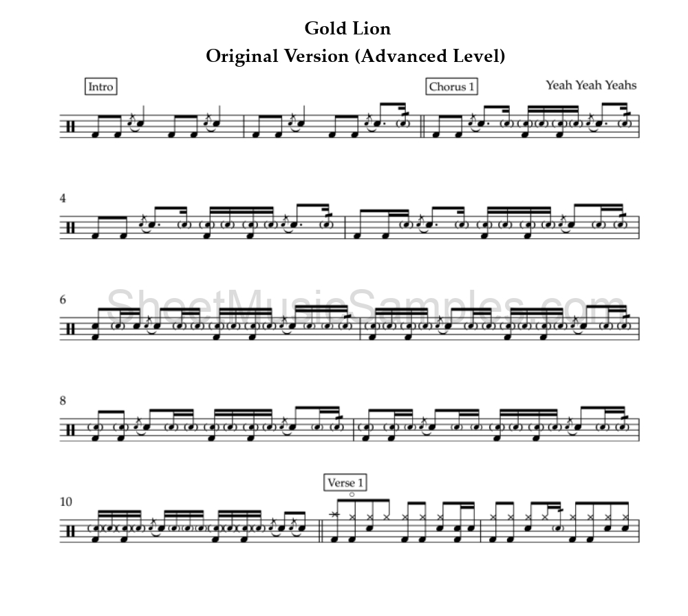 Gold Lion - Original Version (Advanced Level)